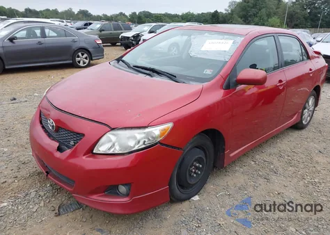 2009 Toyota Corolla S из США, поврежденный, VIN 2T1BU40E09C165405